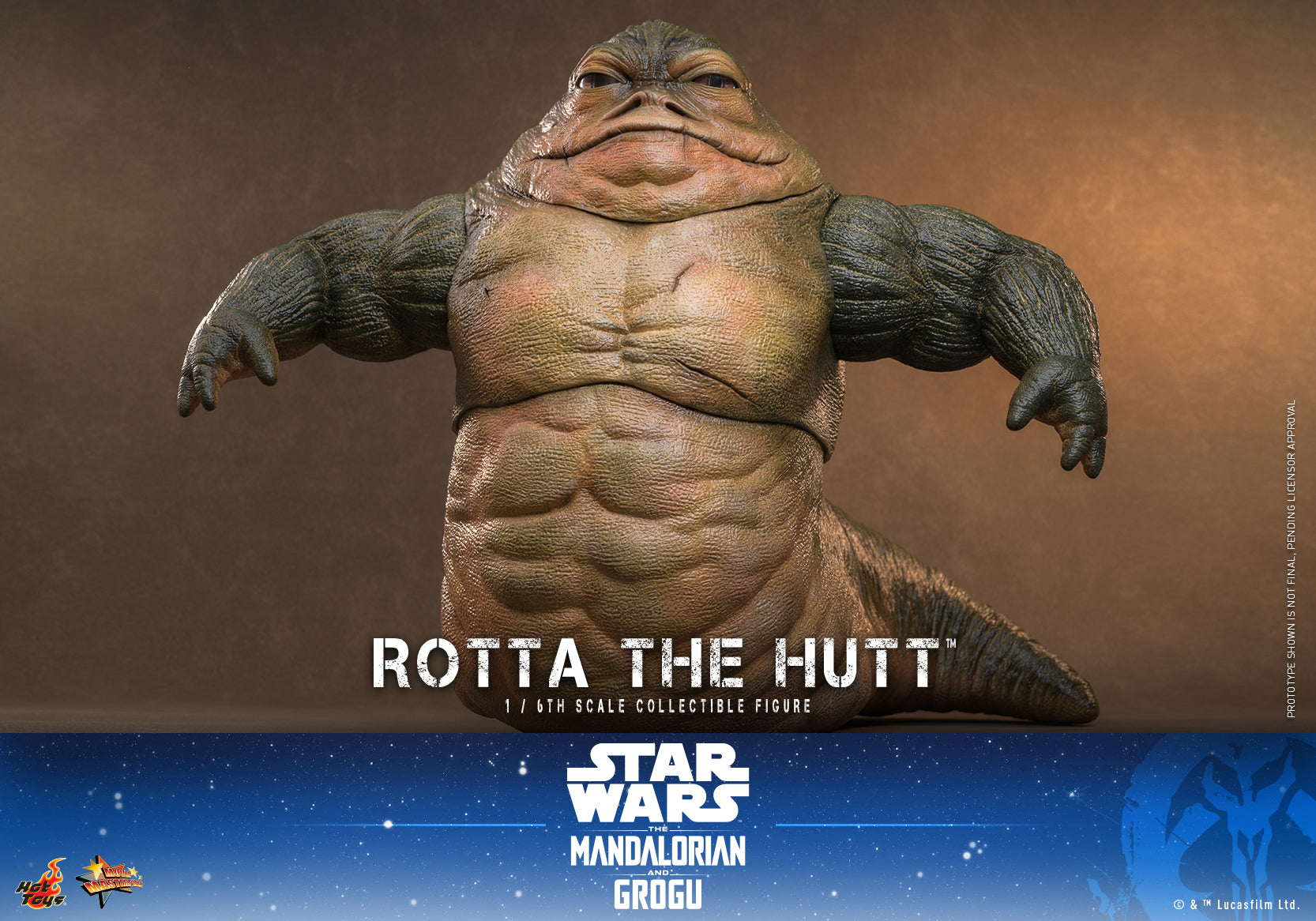 [Pre-Order] MMS885 - Star Wars: The Mandalorian & Grogu™ - 1/6th scale Rotta The Hutt™ Collectible Figure - ActionCity
