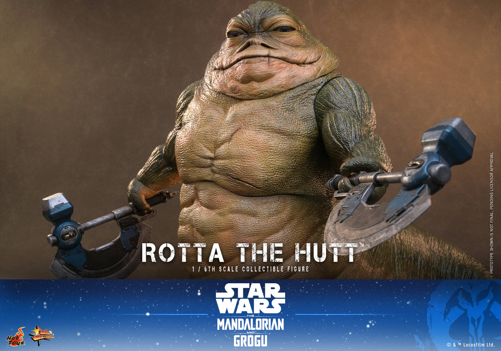 [Pre-Order] MMS885 - Star Wars: The Mandalorian & Grogu™ - 1/6th scale Rotta The Hutt™ Collectible Figure - ActionCity
