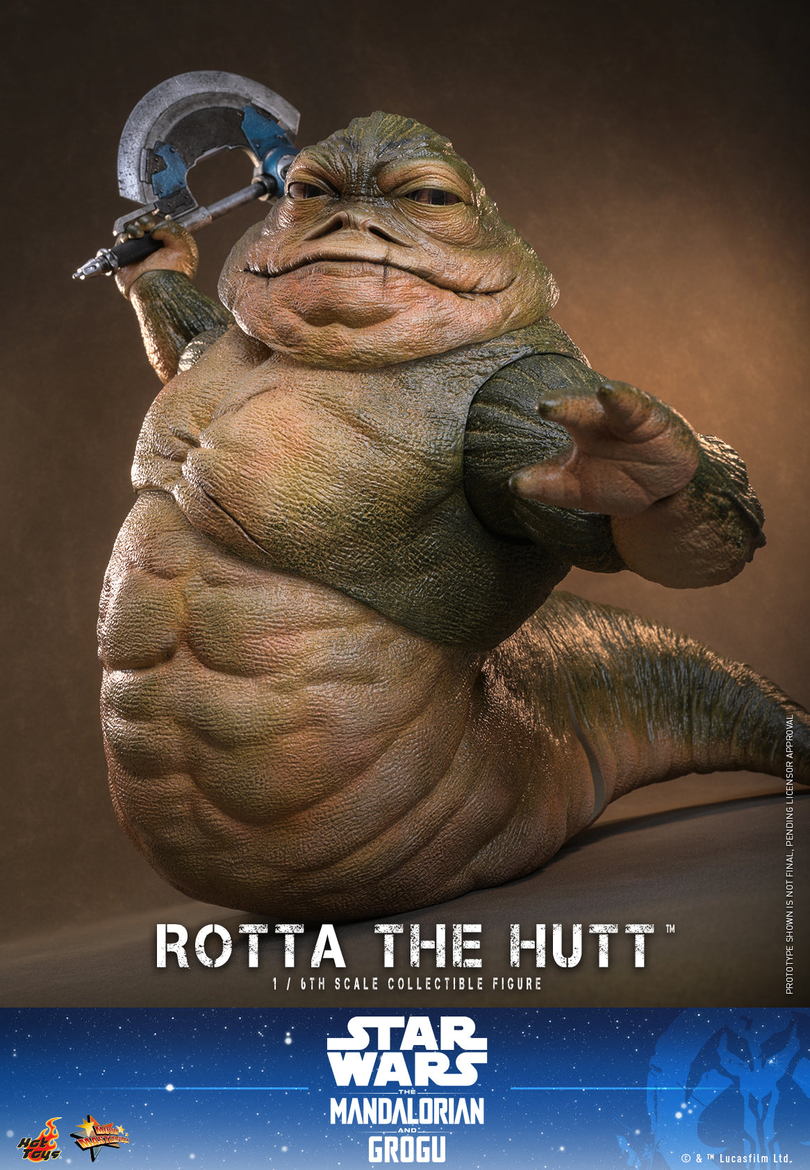 [Pre-Order] MMS885 - Star Wars: The Mandalorian & Grogu™ - 1/6th scale Rotta The Hutt™ Collectible Figure - ActionCity