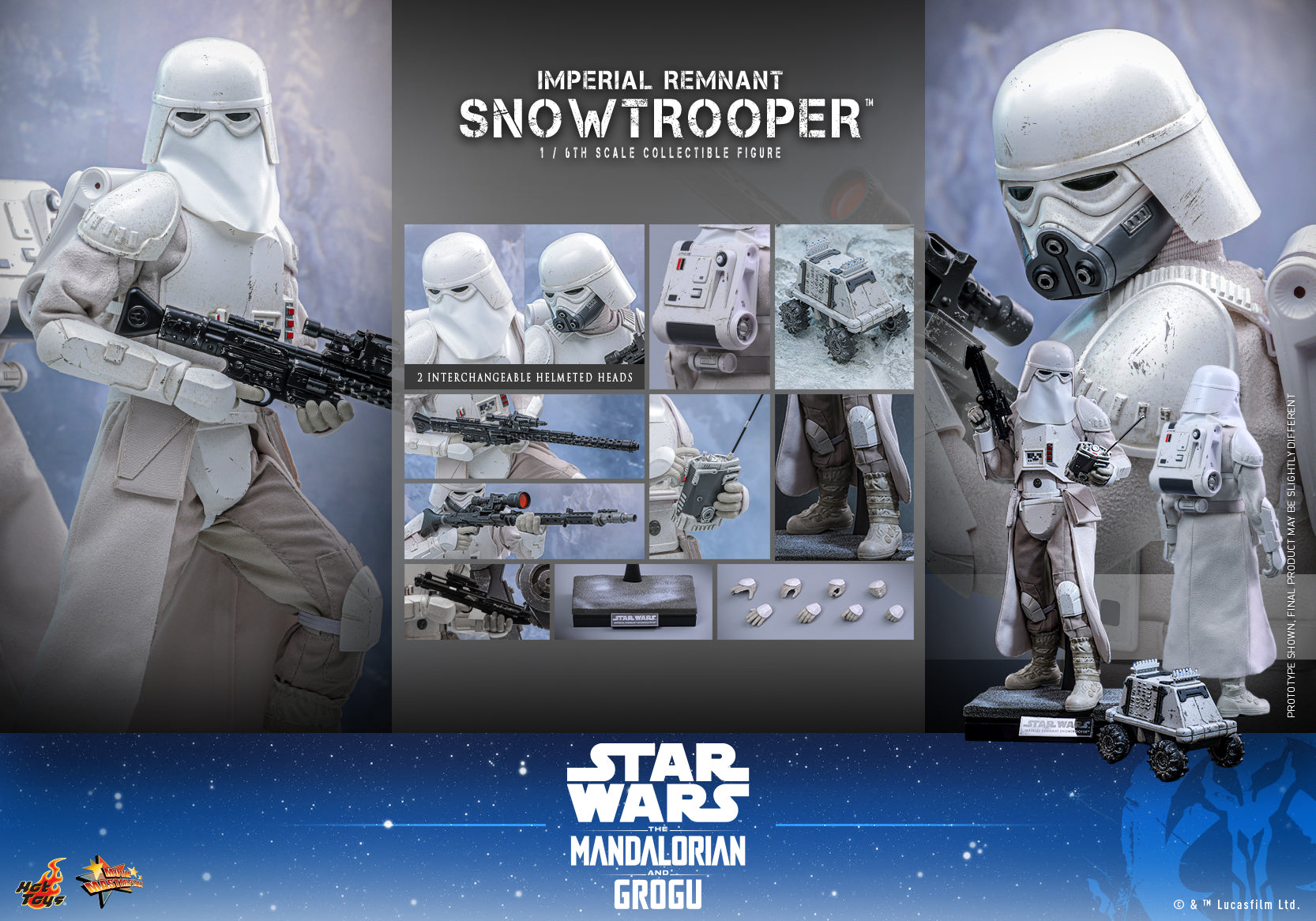 MMS838 - The Mandalorian and Grogu - 1/6th scale Remnant Snowtrooper Collectible Figure