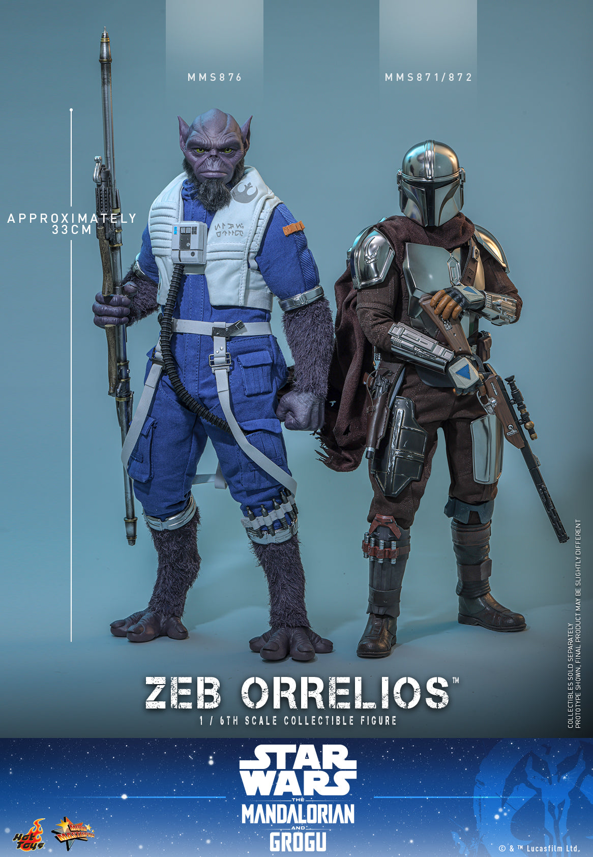 [Pre-Order] MMS876 - Star Wars: The Mandalorian & Grogu™ - 1/6th scale Zeb Orrelios™ Collectible Figure - ActionCity