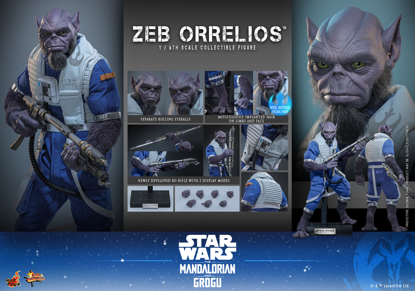[Pre-Order] MMS876 - Star Wars: The Mandalorian & Grogu™ - 1/6th scale Zeb Orrelios™ Collectible Figure