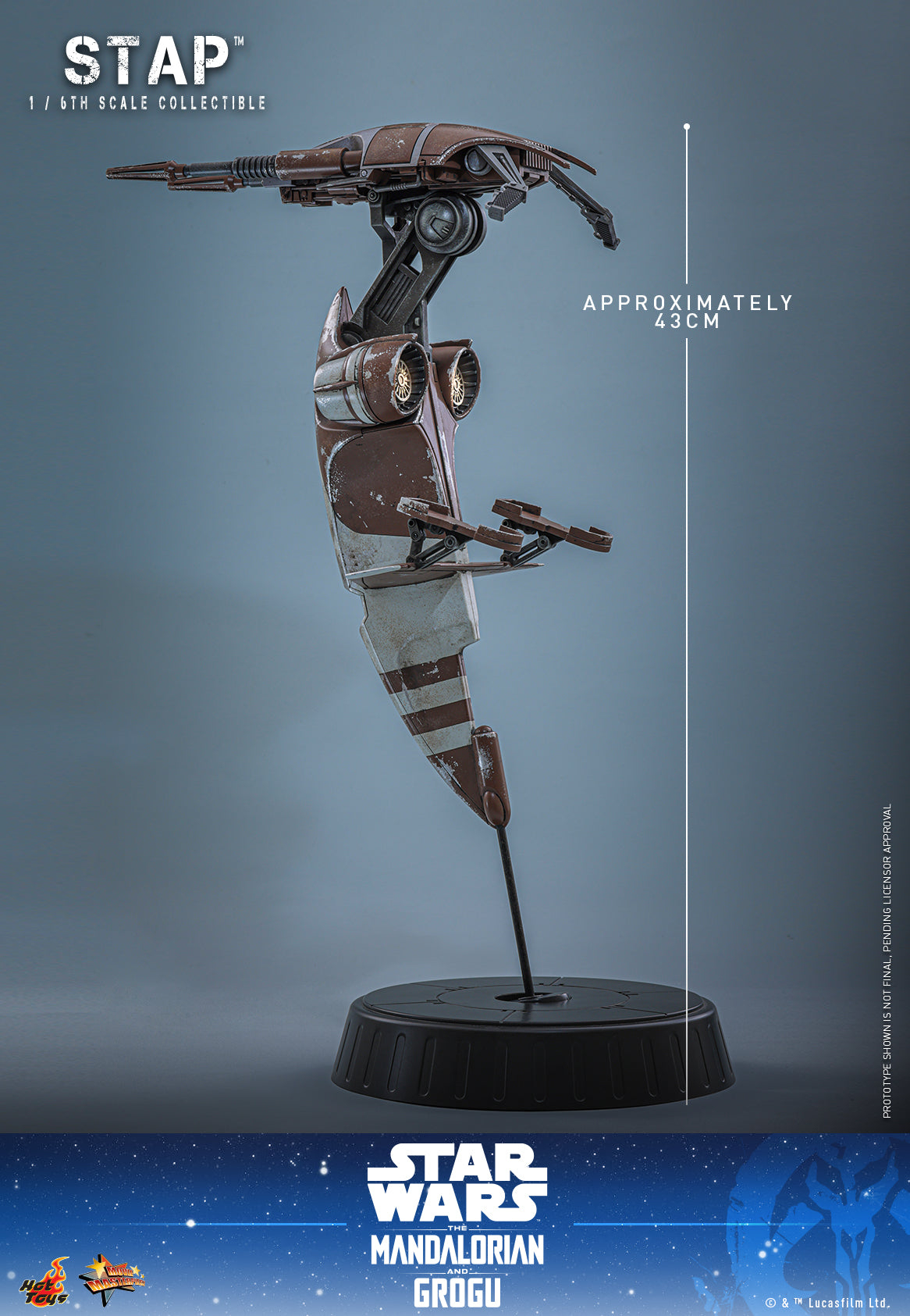 [Pre-Order] MMS886 - Star Wars: The Mandalorian & Grogu™ - 1/6th scale STAP™ Collectible - ActionCity