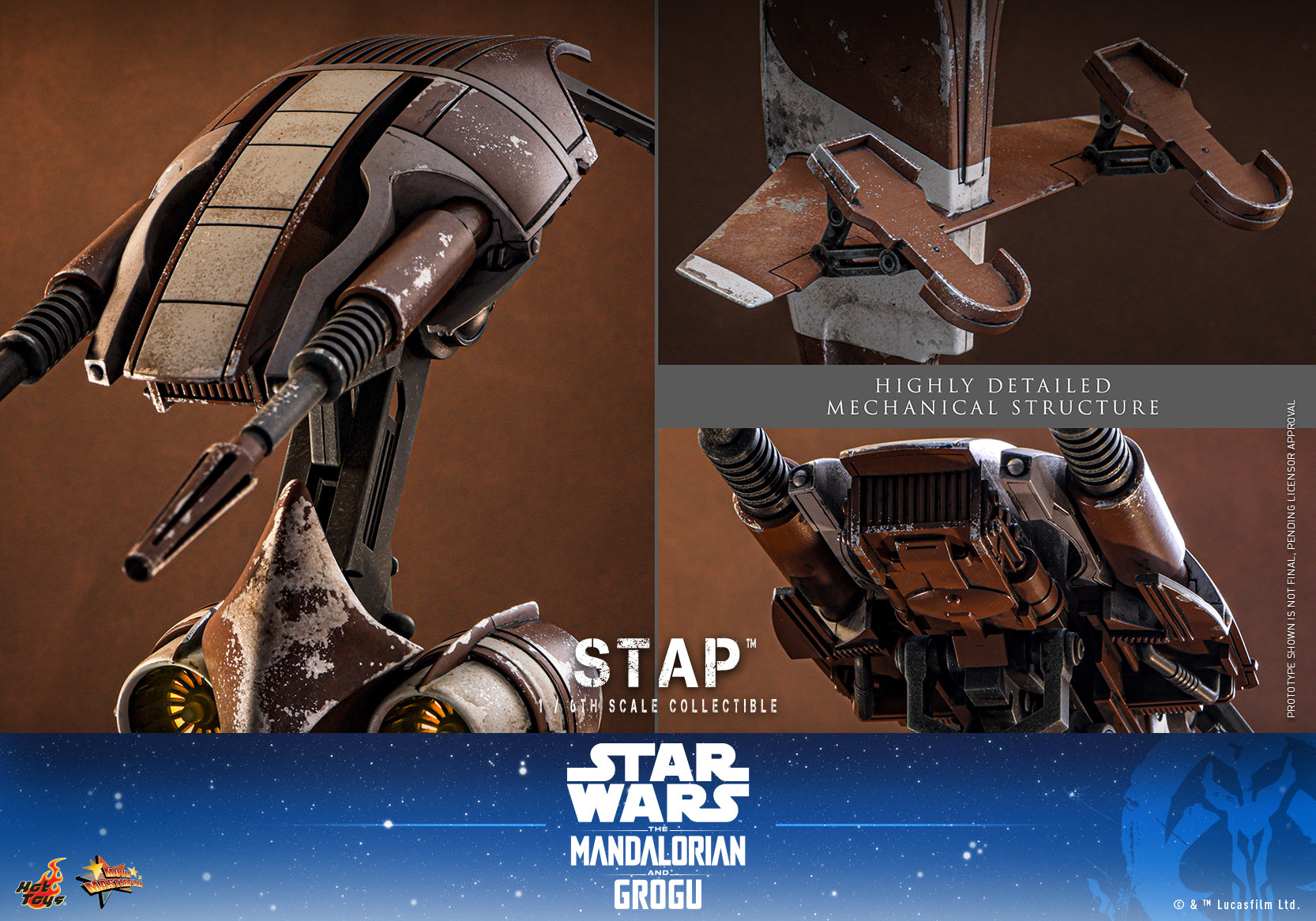 [Pre-Order] MMS886 - Star Wars: The Mandalorian & Grogu™ - 1/6th scale STAP™ Collectible - ActionCity