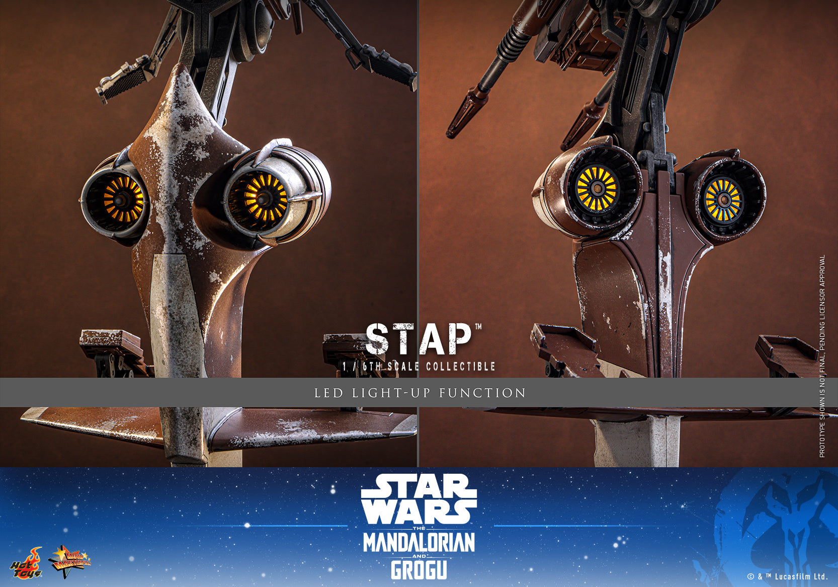[Pre-Order] MMS886 - Star Wars: The Mandalorian & Grogu™ - 1/6th scale STAP™ Collectible - ActionCity