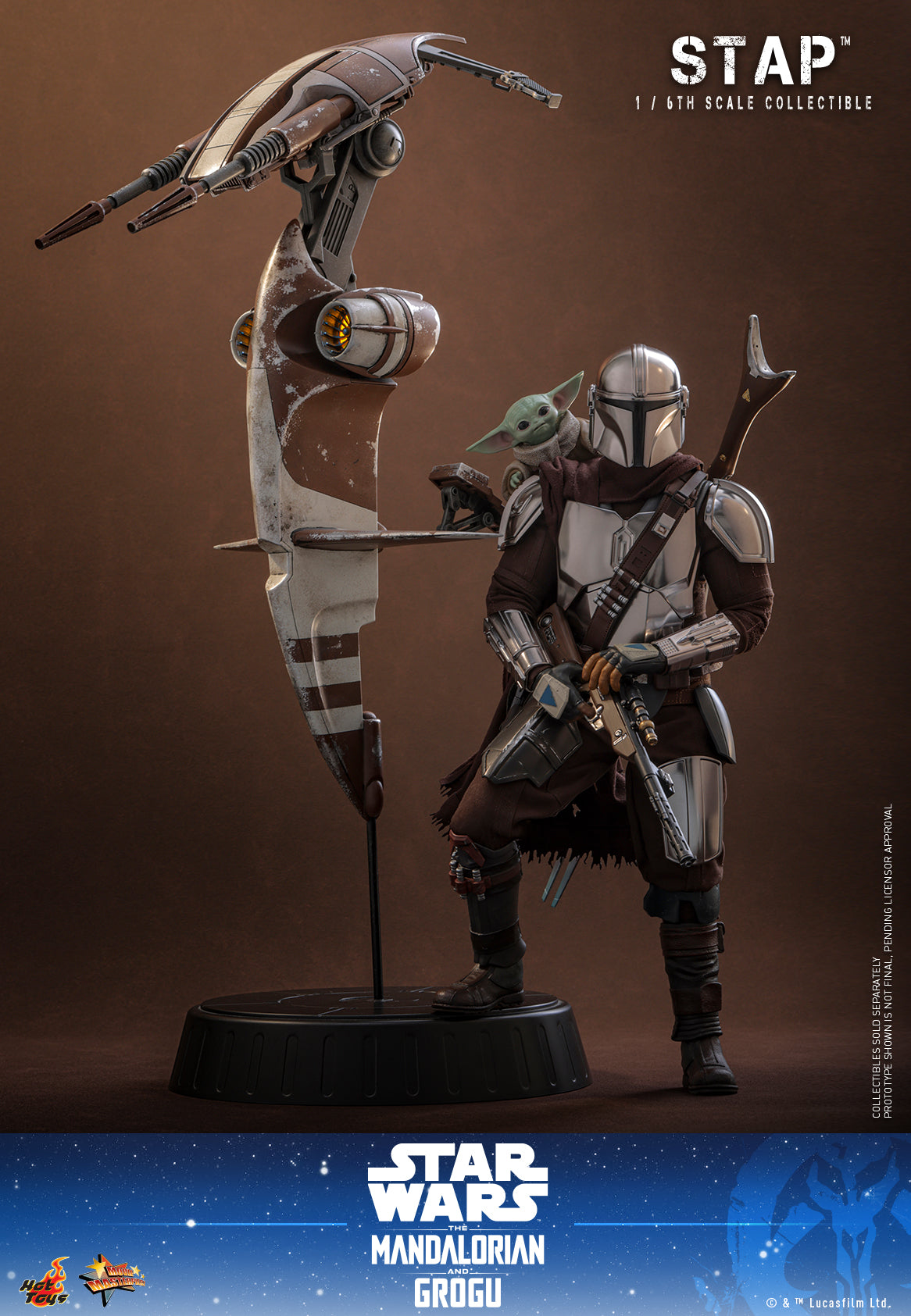 [Pre-Order] MMS886 - Star Wars: The Mandalorian & Grogu™ - 1/6th scale STAP™ Collectible - ActionCity