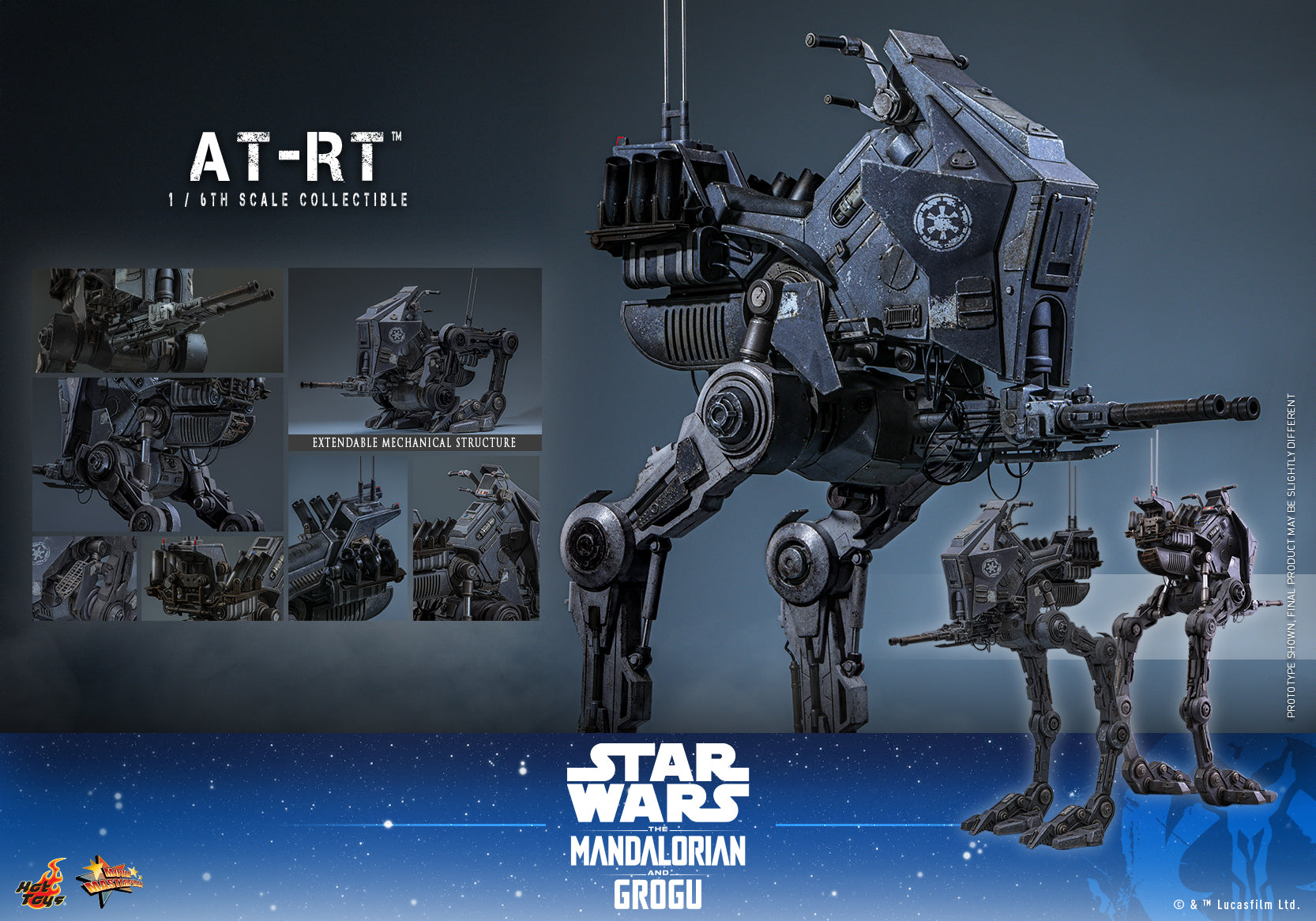 [Pre-Order] MMS874 – Star Wars: The Mandalorian & Grogu™ - 1/6th scale AT-RT™ Collectible Figure