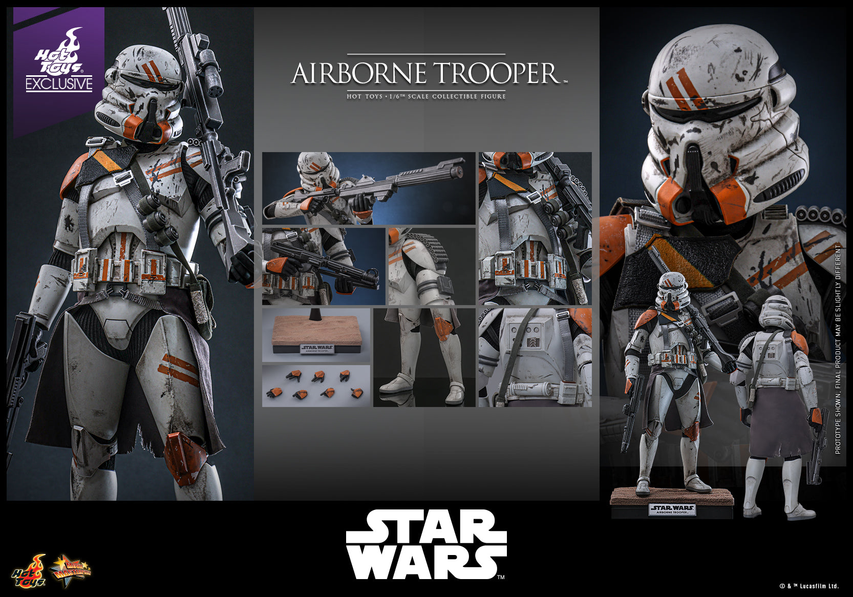 MMS794 - Star Wars: Episode III Revenge of the Sith™ - 1/6th scale Airborne Trooper (212th Attack Battalion) Collectible Figure [Hot Toys Exclusive]