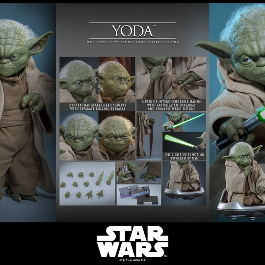 [Pre-Order] MMS878 - Star Wars: Revenge of the Sith™ - 1/6th scale Yoda™ Collectible Figure