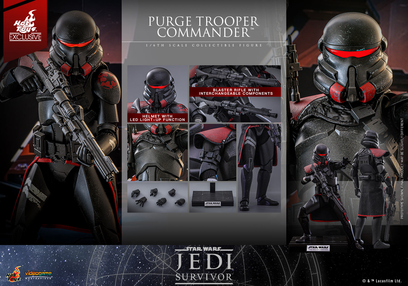 VGM67 - Star Wars Jedi: Survivor - 1/6th scale Purge Trooper Commander Collectible Figure [Hot Toys Exclusive]