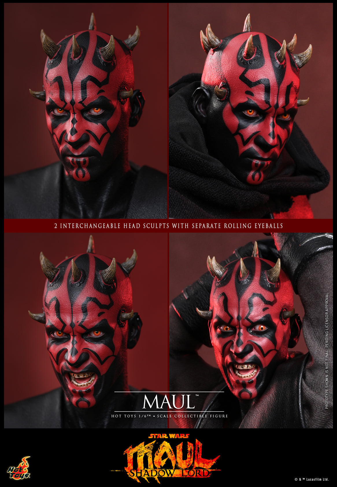[Pre-Order] TMS187 - Star Wars: Maul – Shadow Lord™ - 1/6th scale Maul™ Collectible Figure - ActionCity