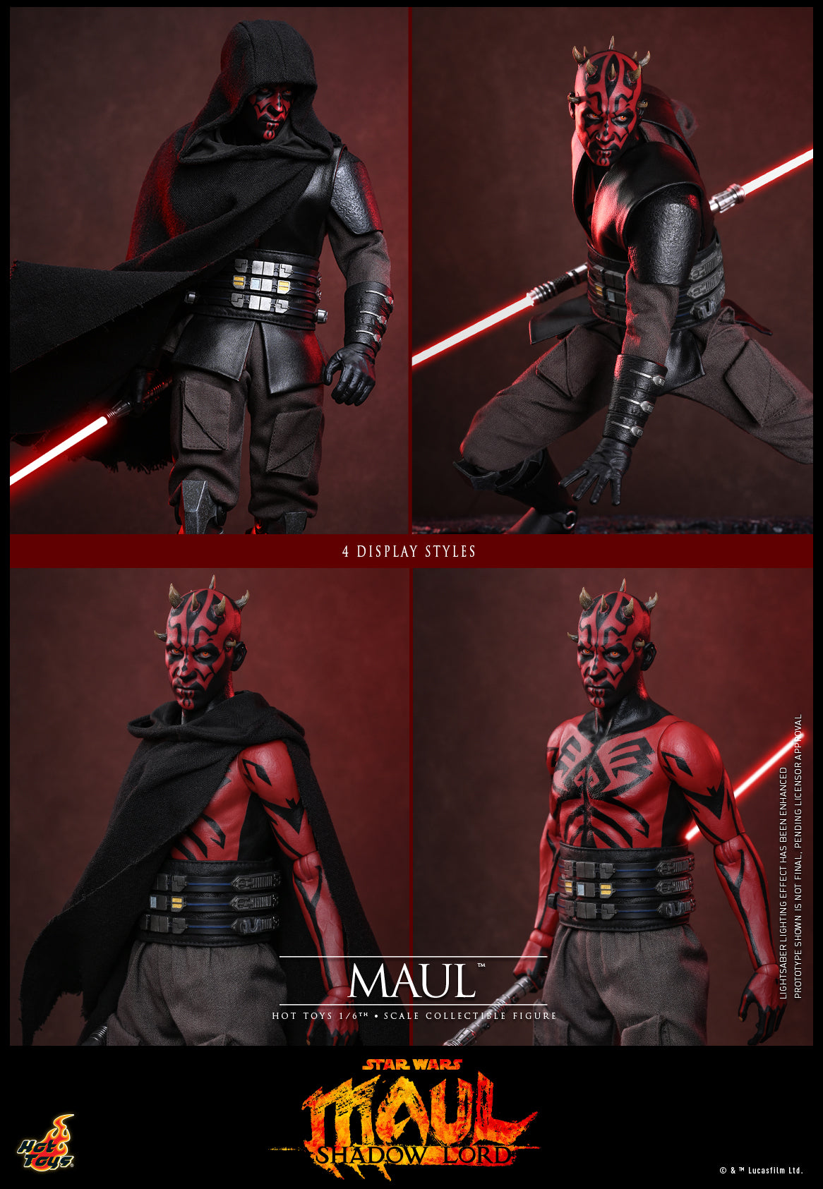 [Pre-Order] TMS187 - Star Wars: Maul – Shadow Lord™ - 1/6th scale Maul™ Collectible Figure - ActionCity