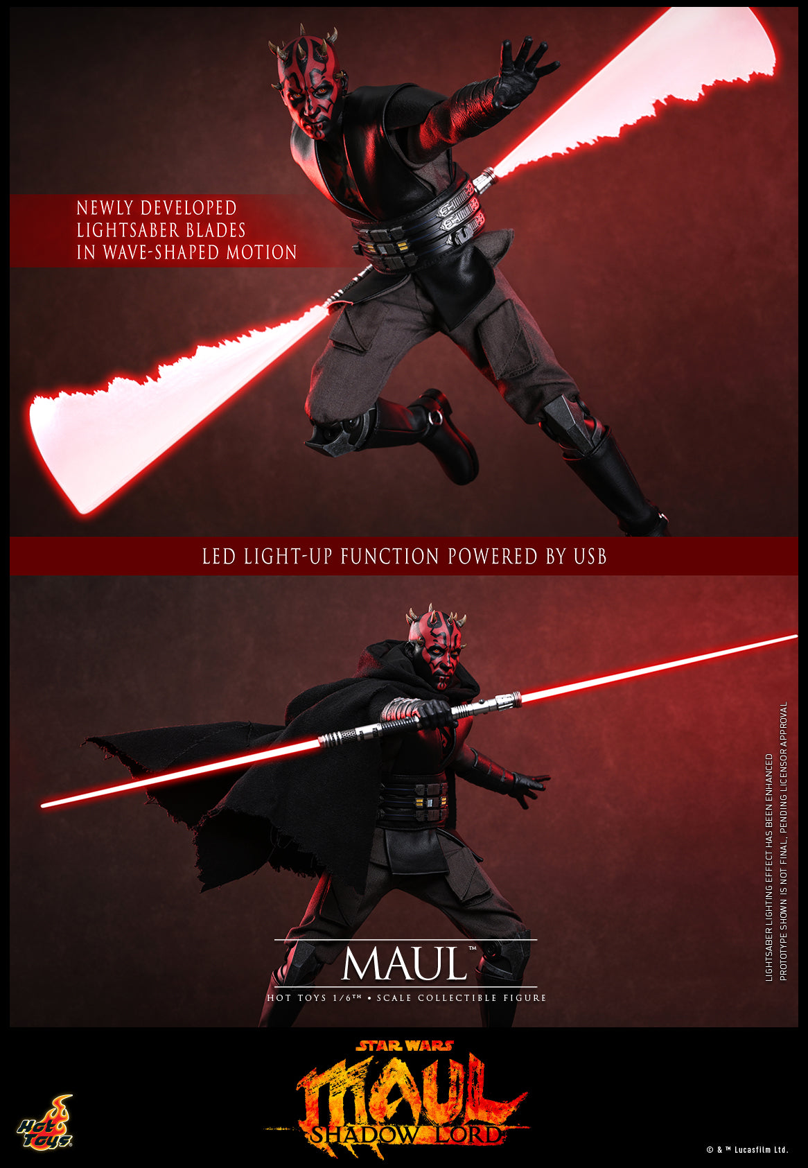 [Pre-Order] TMS187 - Star Wars: Maul – Shadow Lord™ - 1/6th scale Maul™ Collectible Figure - ActionCity