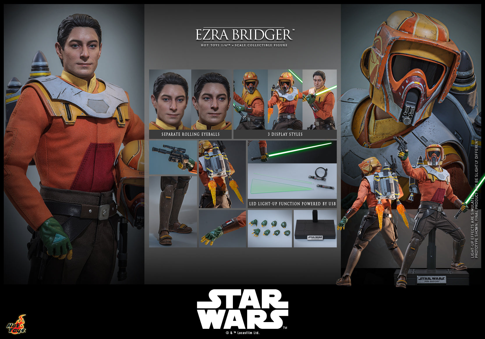 [Pre-Order] TMS172 - Star Wars: Rebels™ - 1/6th scale Ezra Bridger™ Collectible Figure