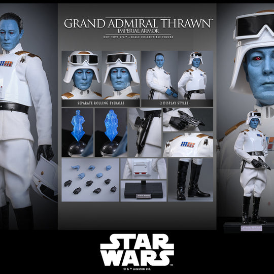 TMS169 - Star Wars Rebels - 1/6 Grand Admiral Thrawn (Imperial Armor) [Hot Toys Exclusive]