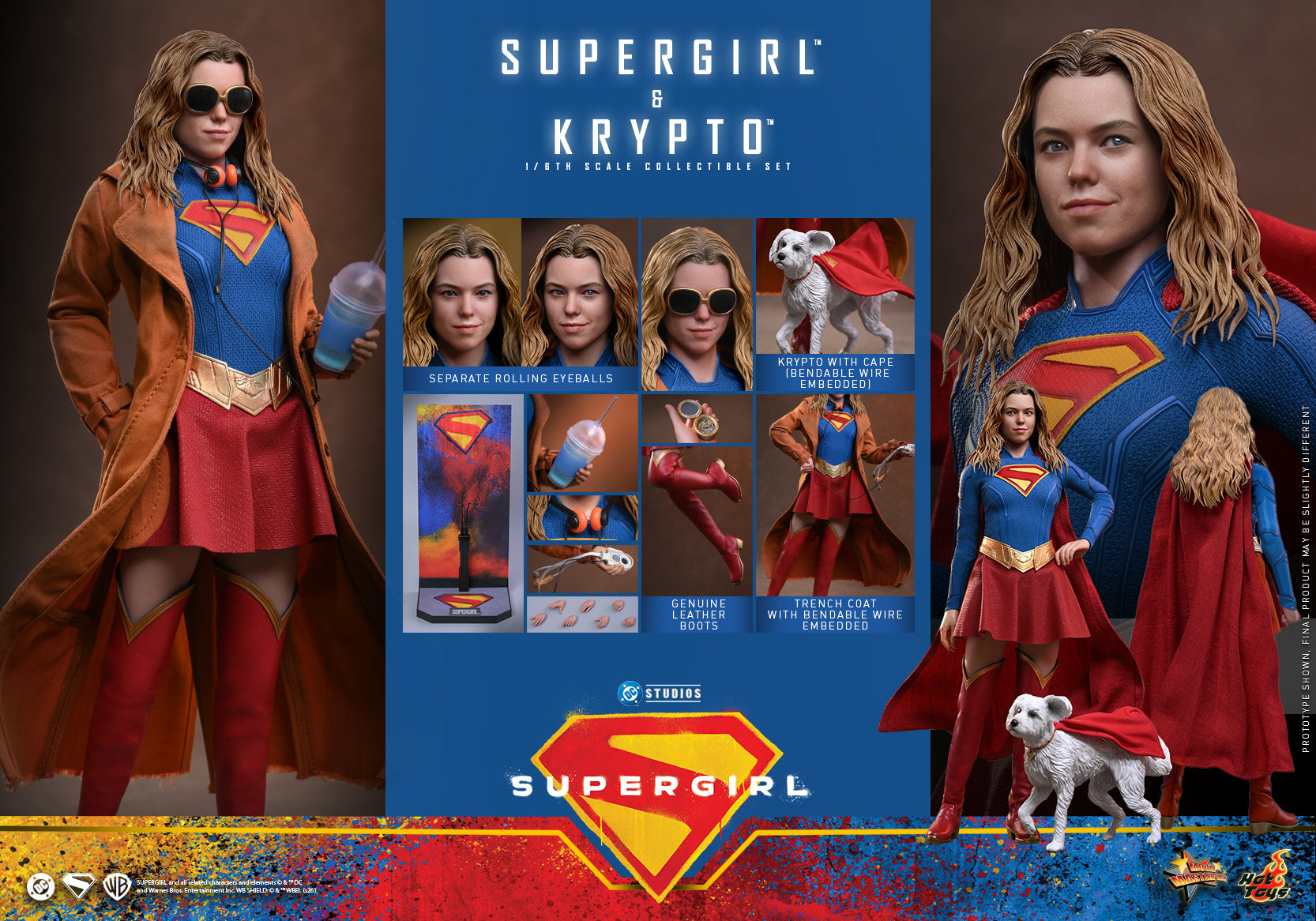 Pre-Order] MMS869 - Supergirl™ - 1/6th scale Supergirl™ & Krypto