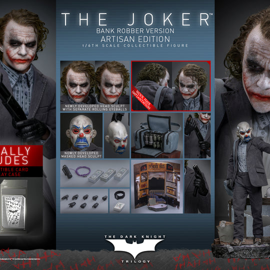[Pre-Order] DX51AE - The Dark Knight Trilogy - 1/6th scale The Joker (Bank Robber Version) Collectible Figure (Artisan Edition) [Hot Toys Exclusive]
