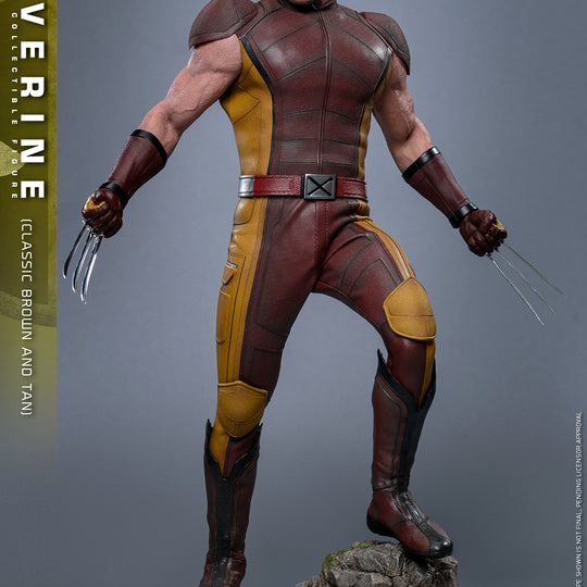 MMS831 - Deadpool & Wolverine - 1/6th scale Wolverine (Classic Brown and Tan) Collectible Figure [Hot Toys Exclusive]