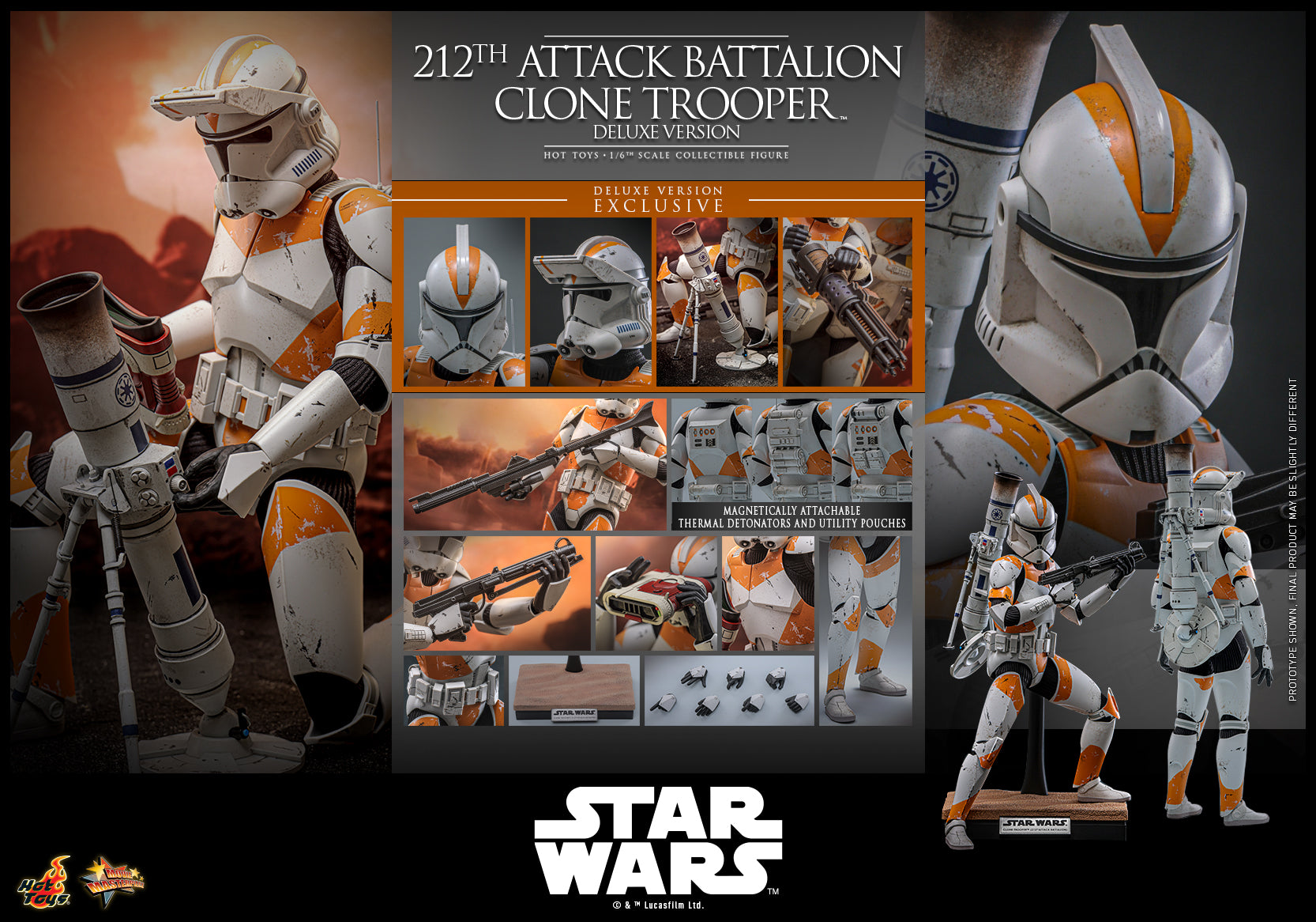 [Pre-Order] MMS852 - Star Wars: Revenge of the Sith™ - 1/6th scale 212th Attack Battalion Clone Trooper™ Collectible Figure (Deluxe Version)