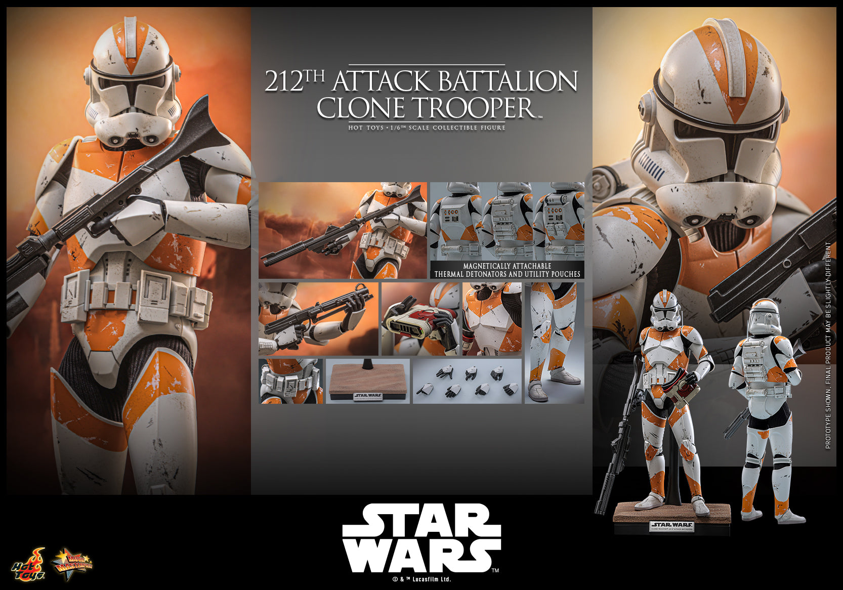 [Pre-Order] MMS851 - Star Wars: Revenge of the Sith™ - 1/6th scale 212th Attack Battalion Clone Trooper™ Collectible Figure
