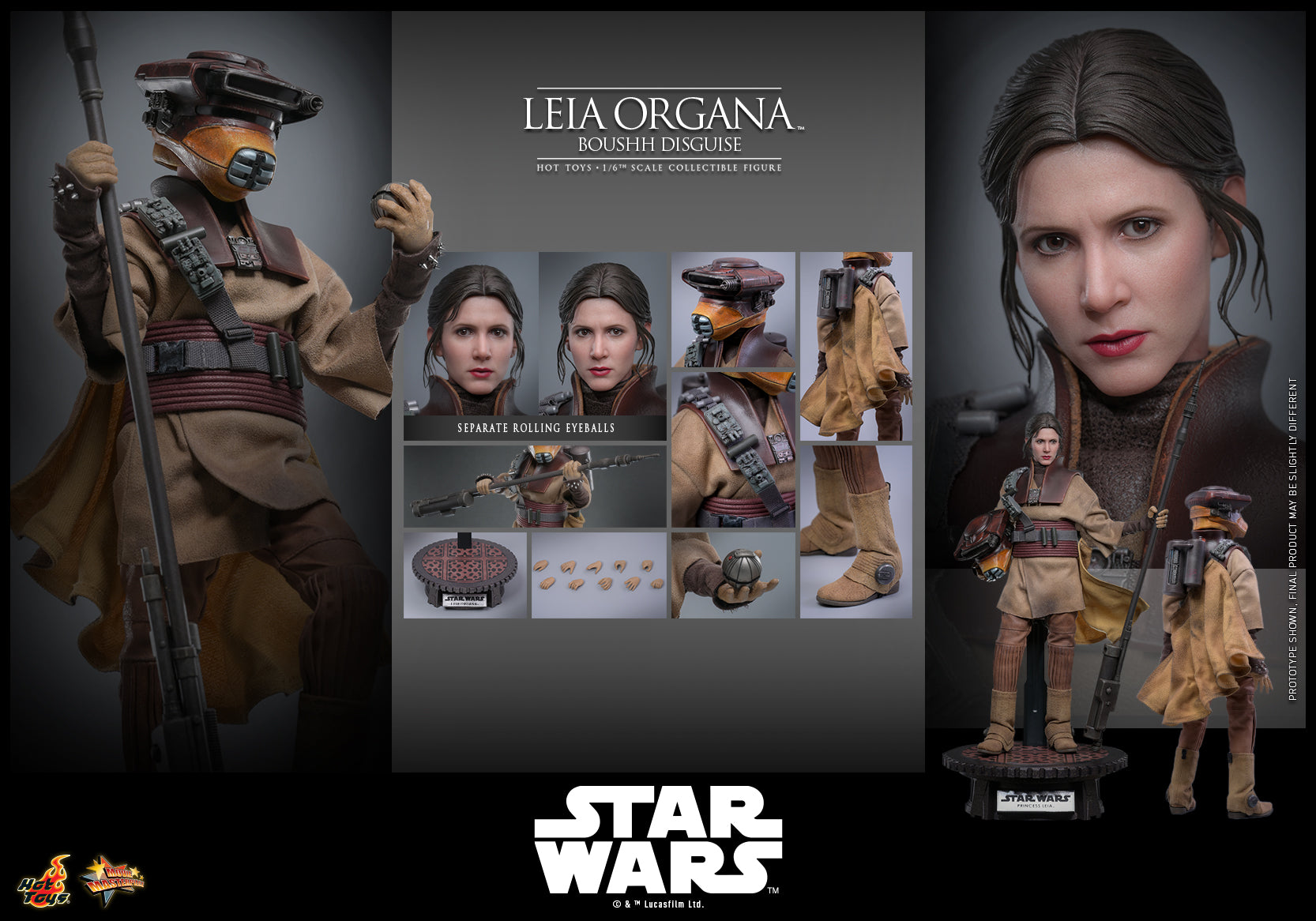 [Pre-Order] MMS854 - Star Wars: Return of the Jedi™ - 1/6th scale Leia Organa (Boushh Disguise)™ Collectible Figure
