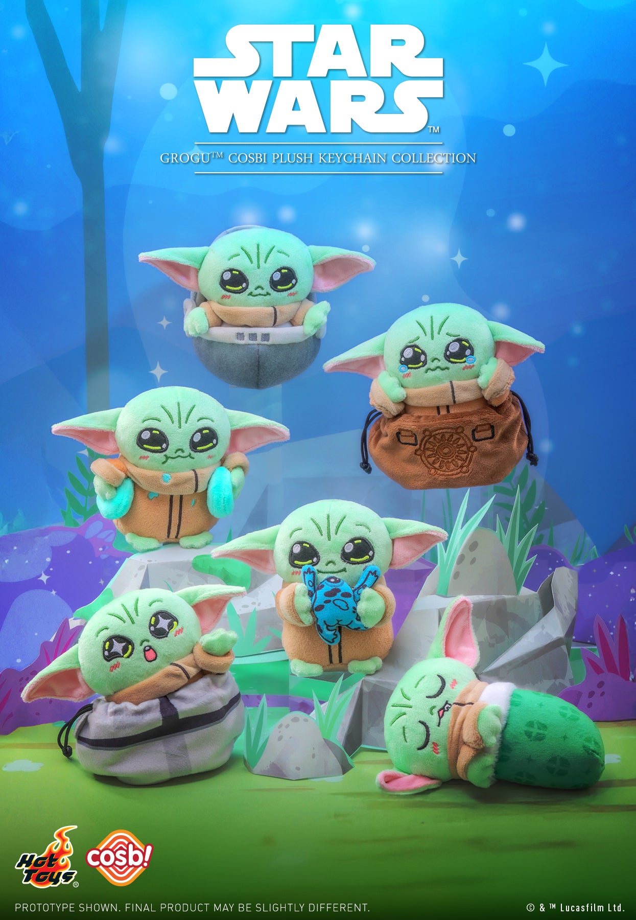 PPLU044N - Star Wars - Grogu Cosbi Plush Keychain Collection – ActionCity