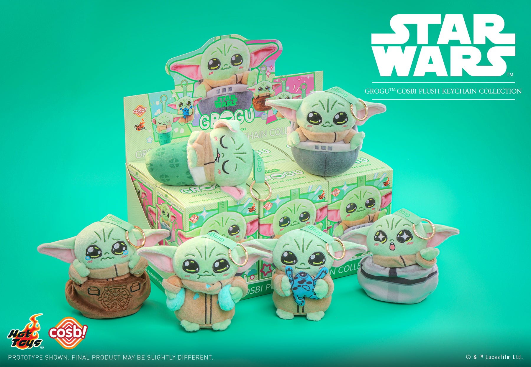 PPLU044N - Star Wars - Grogu Cosbi Plush Keychain Collection