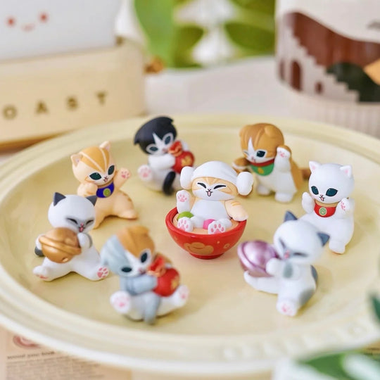 Mofusand Lucky Cat Series Mini Cat Head Blind Box