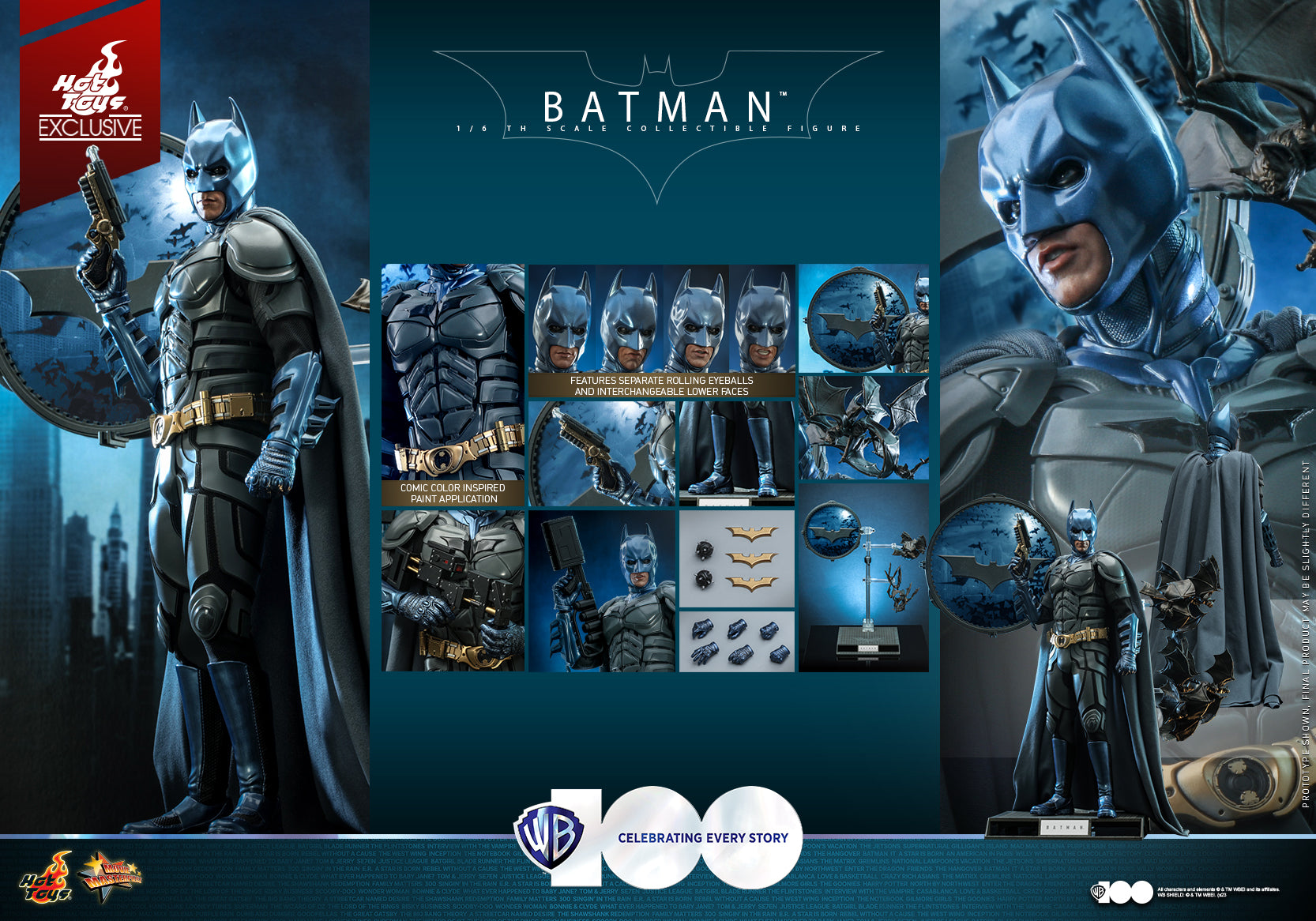 MMS697 - WB 100 - 1/6th scale Batman Collectible Figure [Hot Toys Exclusive]