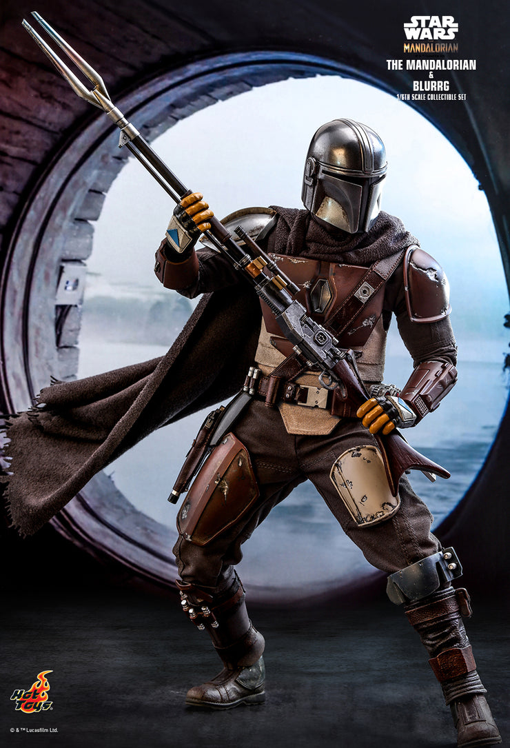 TMS046 – Star Wars™: The Mandalorian™ - 1/6th scale Mandalorian™ & Blurrg™ Collectible Set