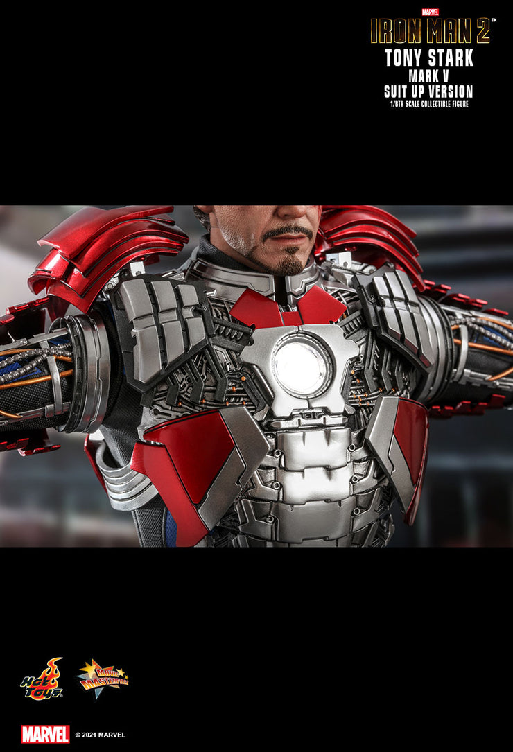 MMS599 - Iron Man 2 - 1/6th scale Tony Stark (Mark V Suit up Version) Collectible Figure