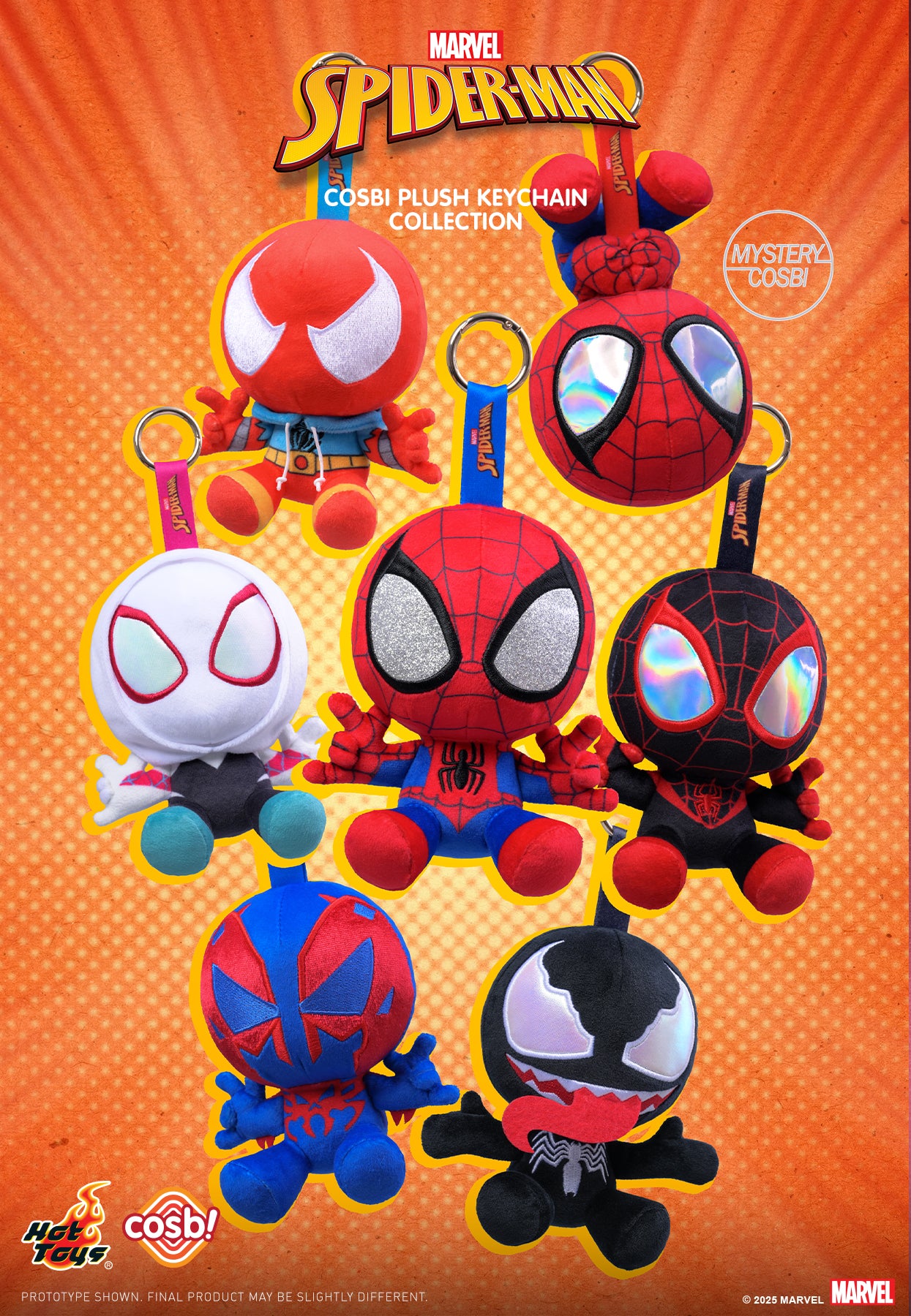 PPLU071N - Spider-Man (Marvel Comics) - Spider-Man Cosbi Plush Keychain Collection