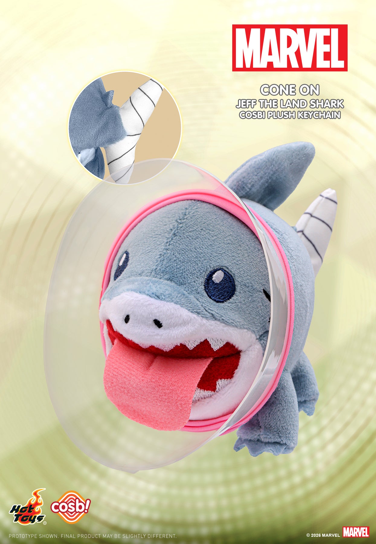 [Pre-Order] PPLU108N - Marvel – Jeff the Land Shark Cosbi Plush Keychain Collection - ActionCity