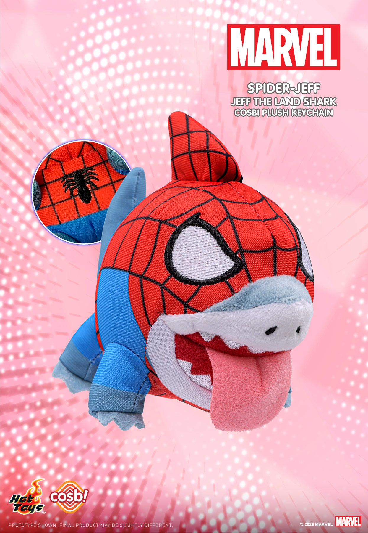 [Pre-Order] PPLU108N - Marvel – Jeff the Land Shark Cosbi Plush Keychain Collection - ActionCity