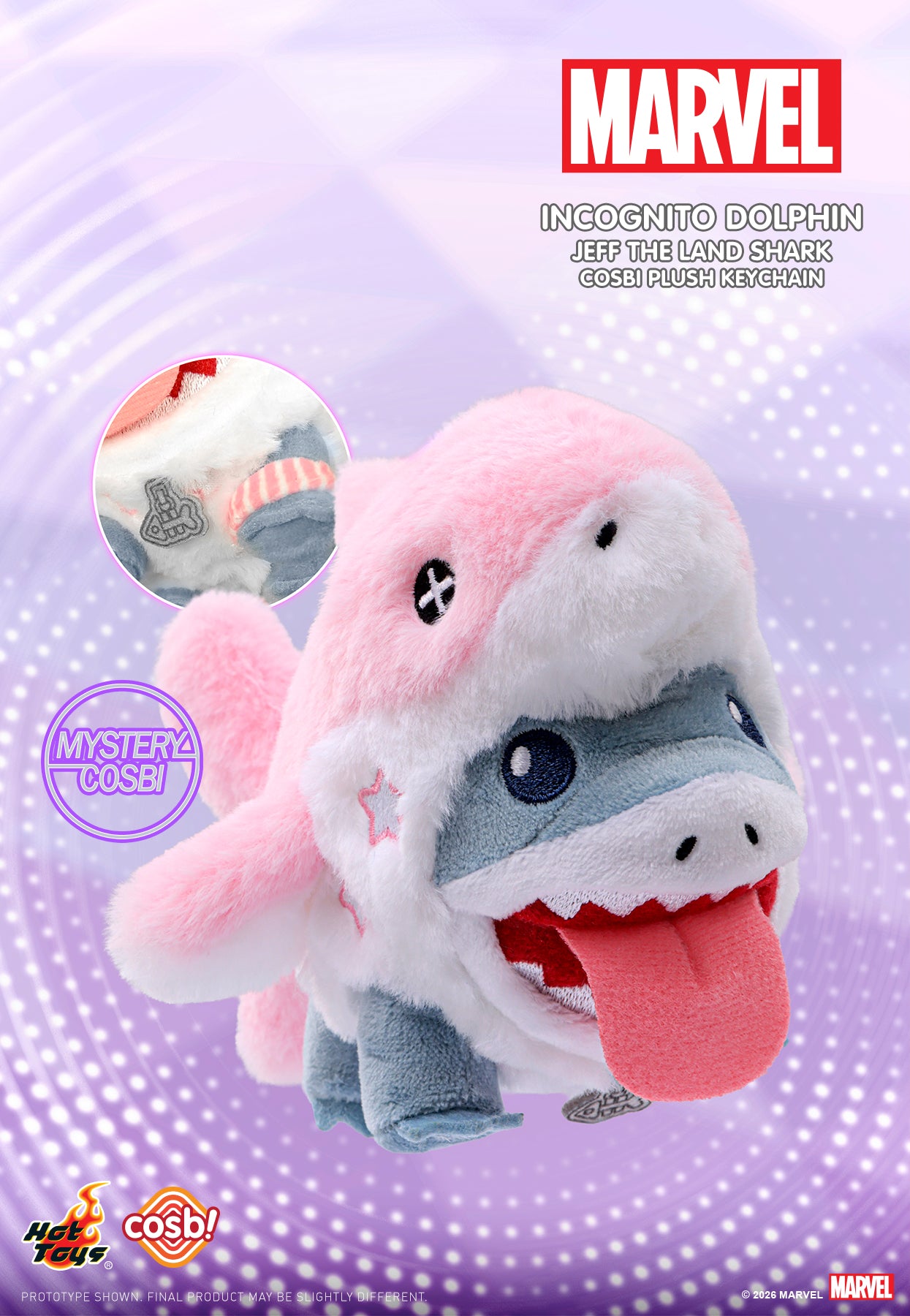 [Pre-Order] PPLU108N - Marvel – Jeff the Land Shark Cosbi Plush Keychain Collection - ActionCity