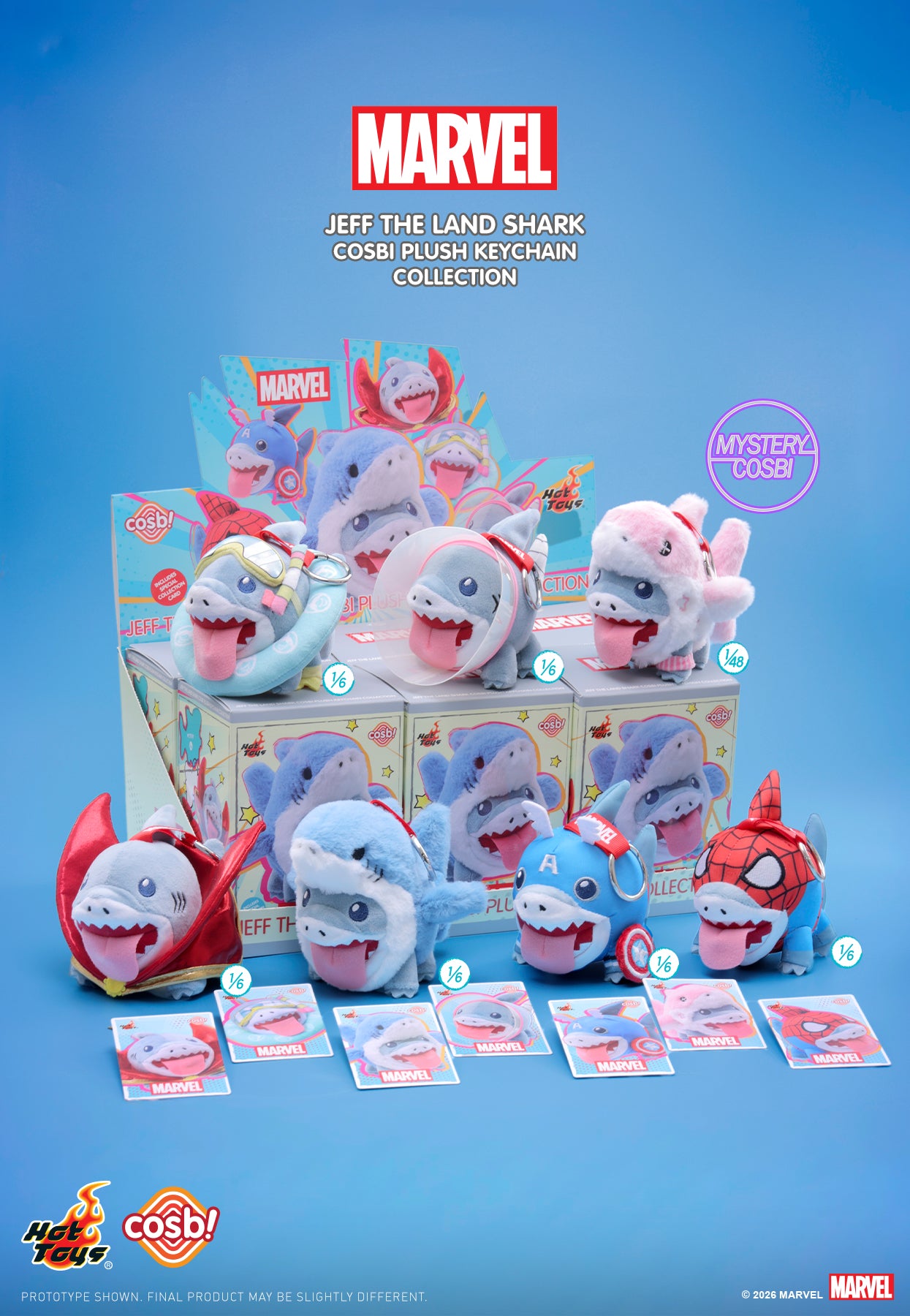 Pre-Order] PPLU108N - Marvel – Jeff the Land Shark Cosbi Plush