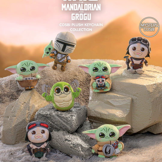 PPLU112N - The Mandalorian and Grogu - The Mandalorian and Grogu Cosbi Plush Keychain Collection