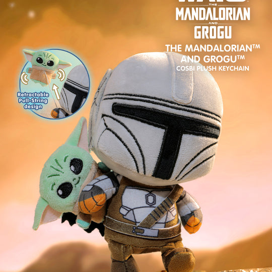 PPLU112N - The Mandalorian and Grogu - The Mandalorian and Grogu Cosbi Plush Keychain Collection
