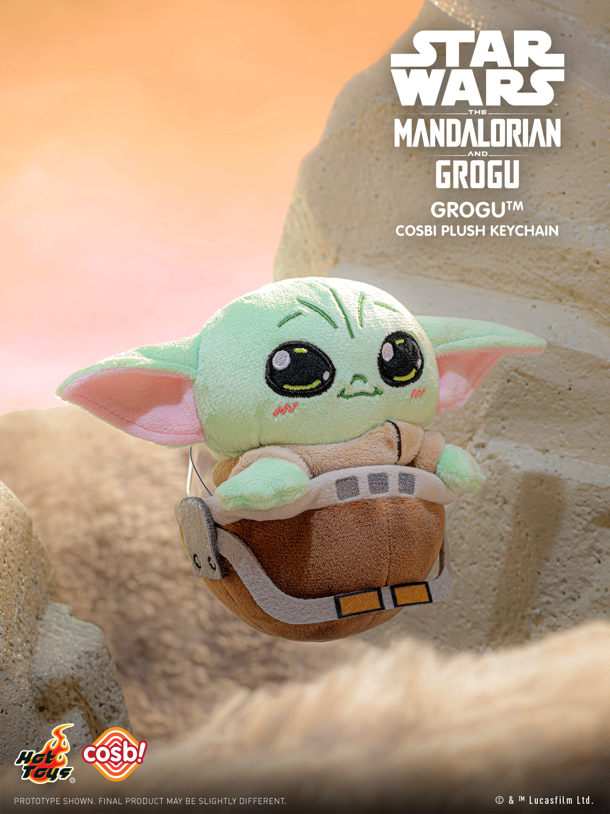 [Pre-Order] PPLU112N - The Mandalorian and Grogu - The Mandalorian and Grogu Cosbi Plush Keychain Collection - ActionCity