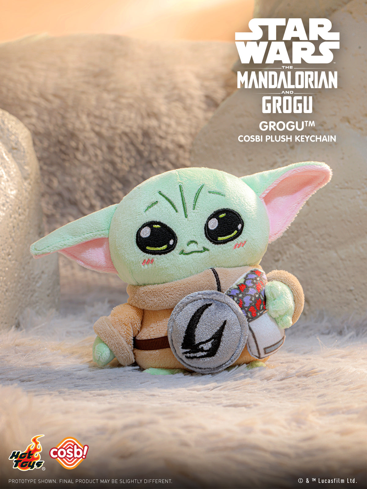 [Pre-Order] PPLU112N - The Mandalorian and Grogu - The Mandalorian and Grogu Cosbi Plush Keychain Collection - ActionCity