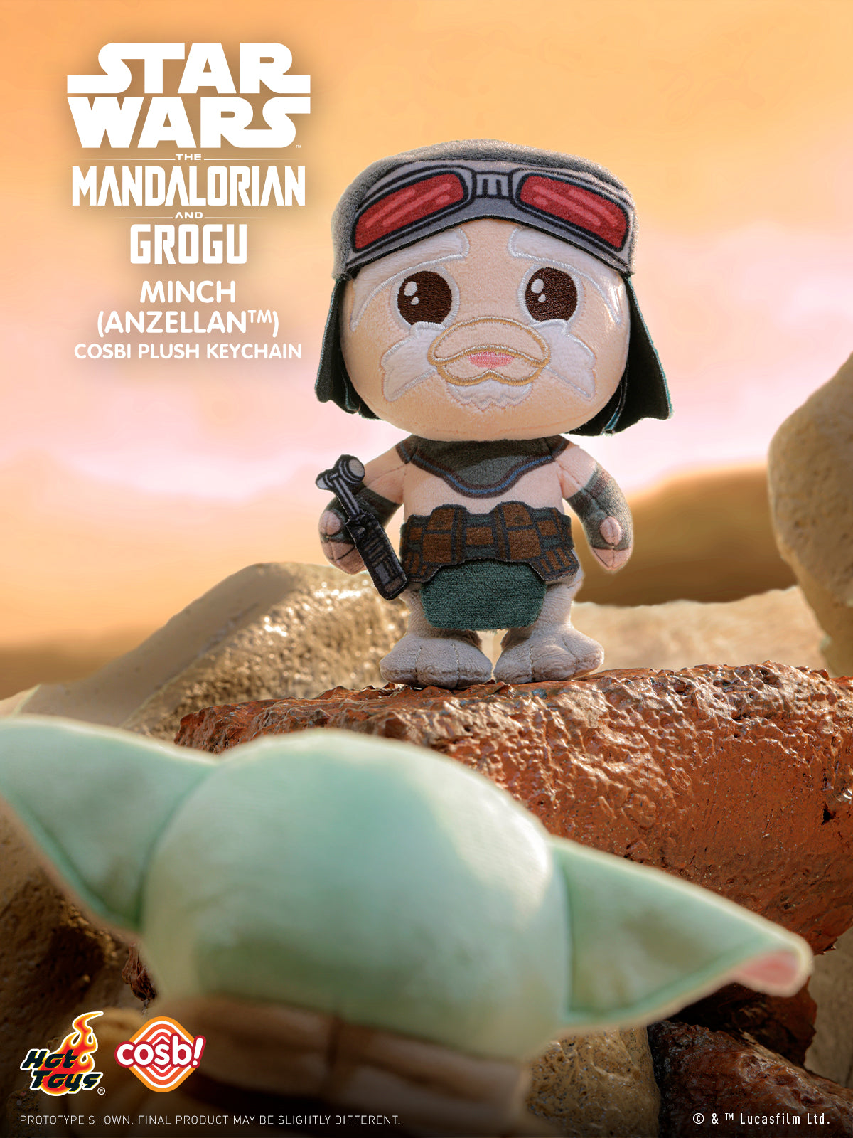 [Pre-Order] PPLU112N - The Mandalorian and Grogu - The Mandalorian and Grogu Cosbi Plush Keychain Collection - ActionCity