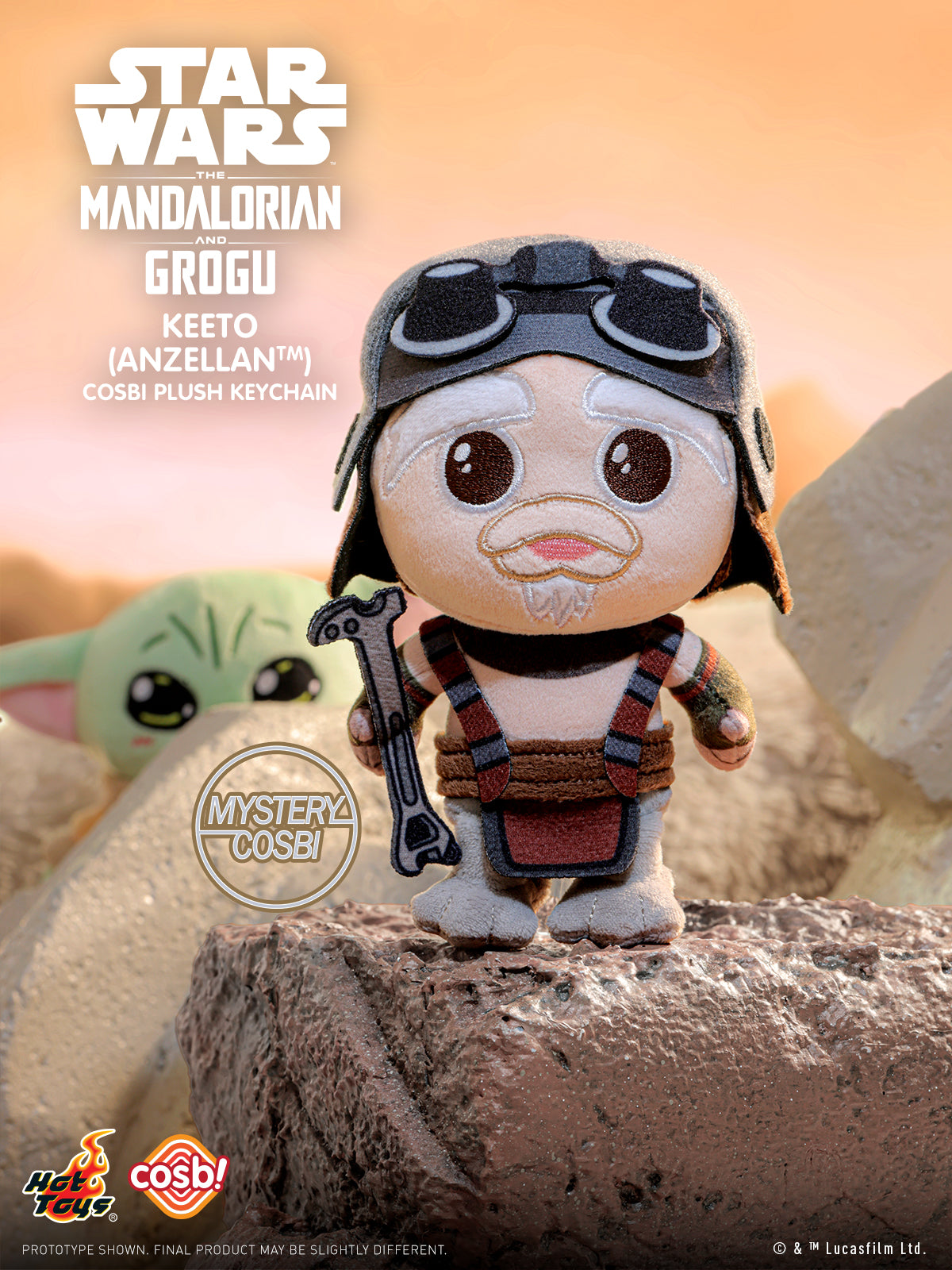 [Pre-Order] PPLU112N - The Mandalorian and Grogu - The Mandalorian and Grogu Cosbi Plush Keychain Collection - ActionCity