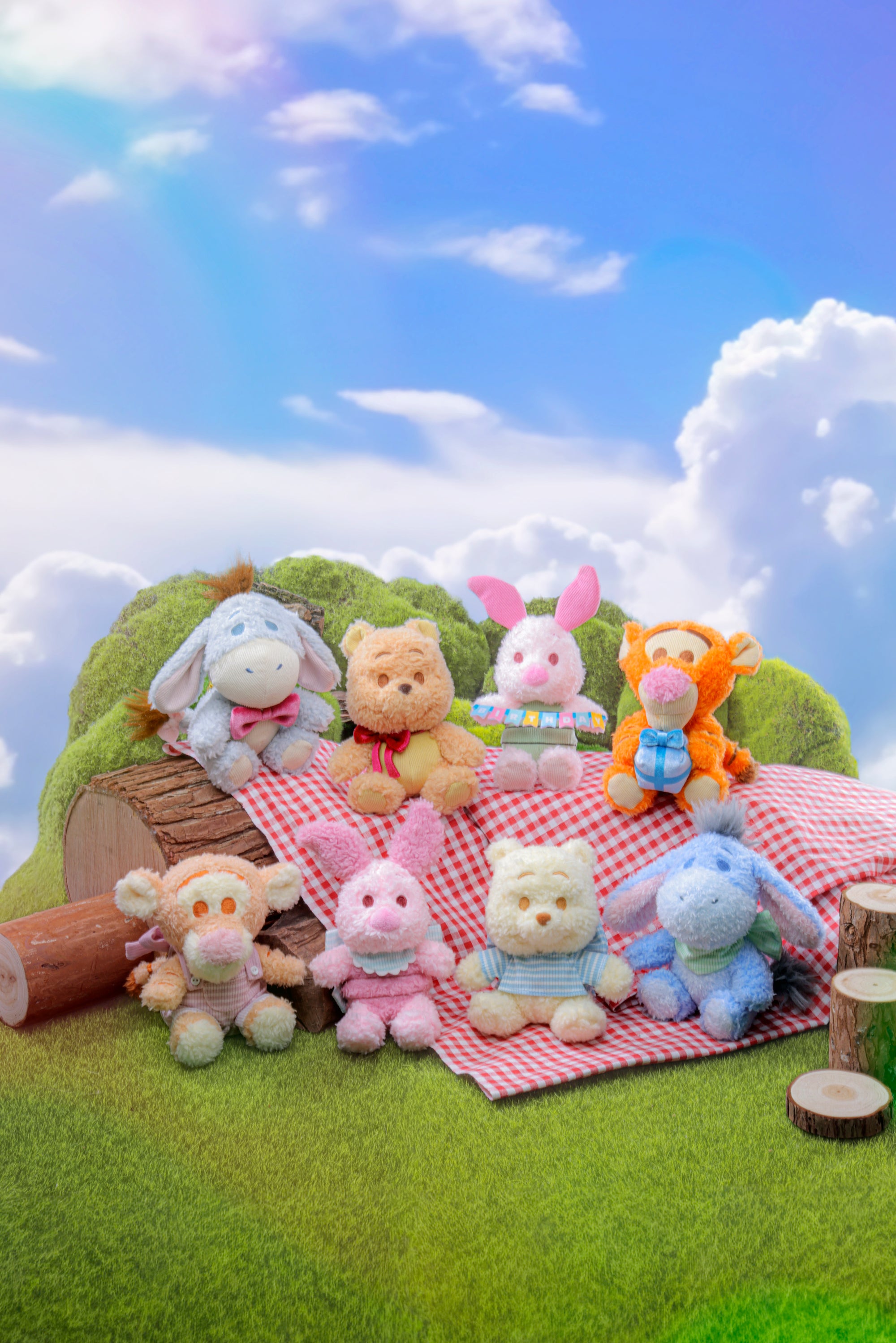 [Pre-Order] PPLU129N - Winnie the Pooh - Winnie the Pooh Cosbi Plush Keychain Collection (100th Anniversary Edition) - ActionCity