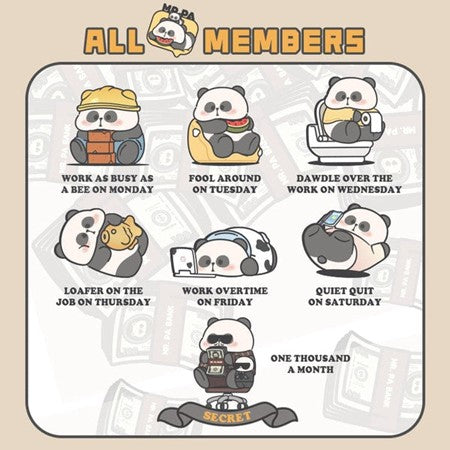 MR.PA Teacher Working Week Blind Box Series