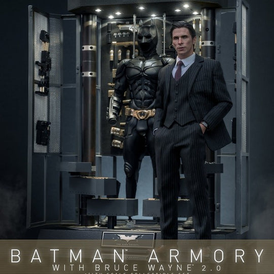 MMS750 - The Dark Knight - 1/6th scale Batman Armory with Bruce Wayne (2.0) Collectible Set
