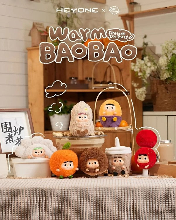 Warm BAOBAO Fireside Tea Party Series Vinyl Plush KeyChain