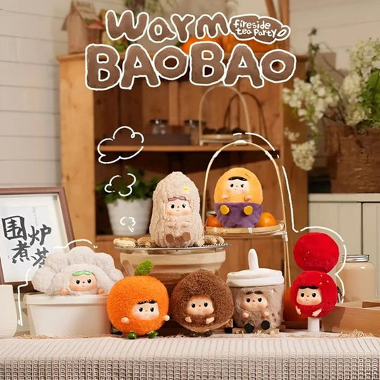 Warm BAOBAO Fireside Tea Party Series Vinyl Plush KeyChain