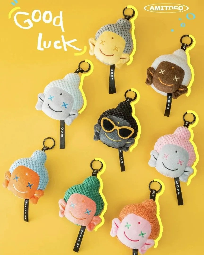 Amitofo Good Luck Plush Keychain Blind Box