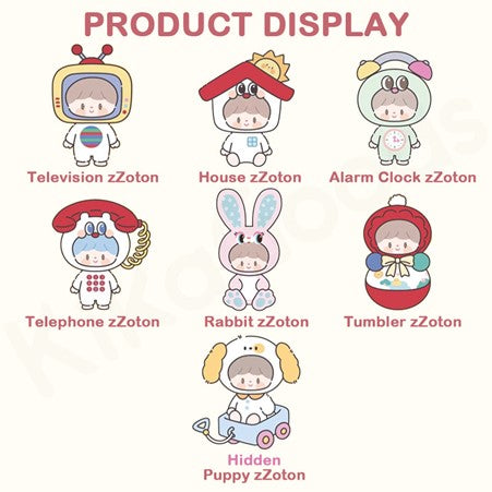 zZoton Happy Childhood Series PVC Plush Blind Box