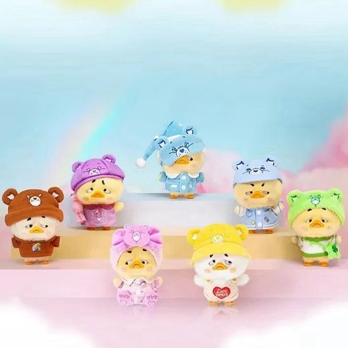 PocketUpsetDuck - Care Bears x UpsetDuck Be Rainbow Duck Plush Keychain Blindbox